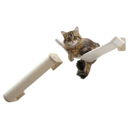 Kerbl Recorrido Mural Para Gatos Alps Blanco Y Natural 52x14x33 Cm_5