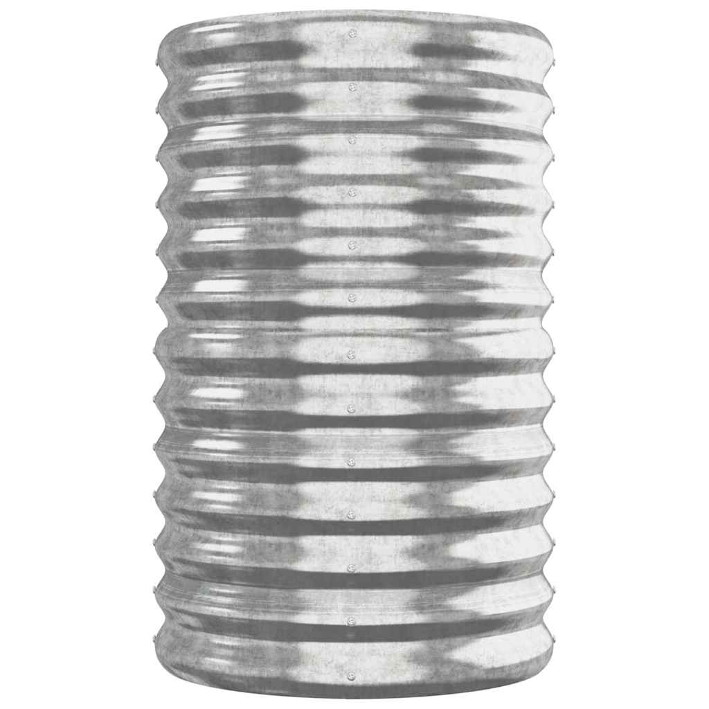 Jardinera Arriate Acero Galvanizado Plata 260x40x68 Cm_3