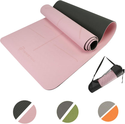 Esterilla De Yoga Y Pilates Perpetual De 6mm Tpe - Mat Antideslizante - Con Correa Y Bolsa De Transporte - Colchoneta Gruesa Y Plegable_0