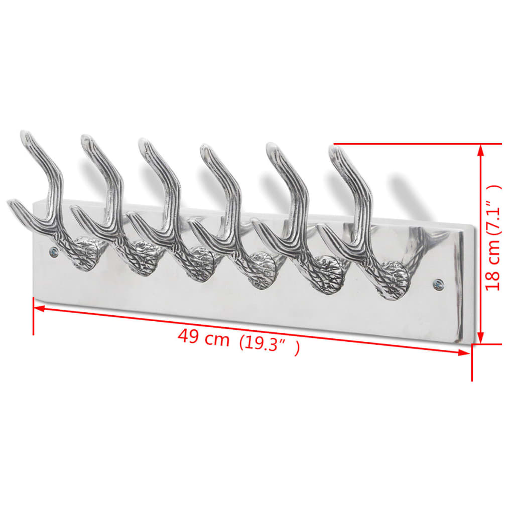 Colgador De Aluminio Con Ganchos Para Ropa, Abrigos (plateado)_4