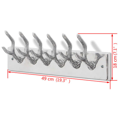Colgador De Aluminio Con Ganchos Para Ropa, Abrigos (plateado)_4