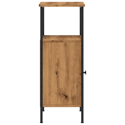 Mesita De Noche Madera De Ingeniería Roble Artisan 41x31x80 Cm_4