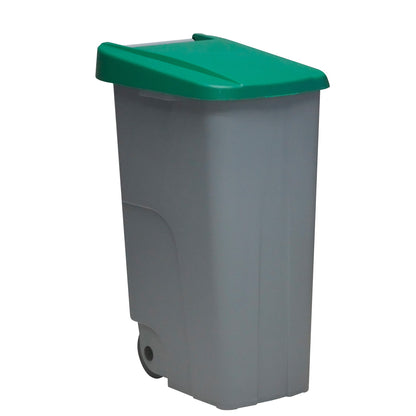 Contenedor Reciclo 85l Verde Cerrado 76x57x42 Cm Wellhome_0