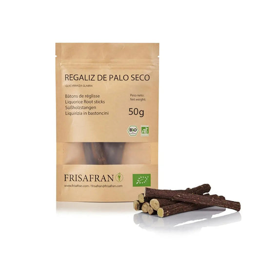 Regaliz De Palo Ecológico Seco - Sabor Y Calidad | Frisafran 50g_0