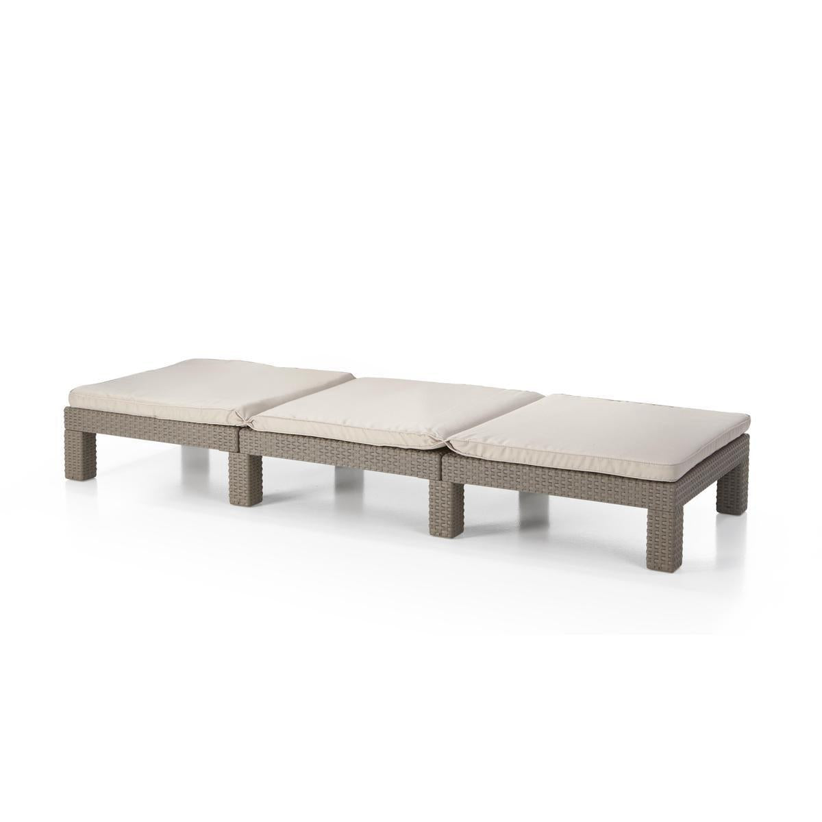 TUMBONA DAYTONA DELUXE 195 x 65 x 25 cm - Varios colores Marrón