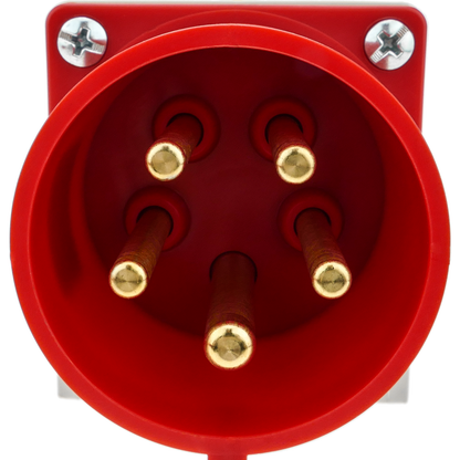 Base De Enchufe Industrial Cetac 90º Macho 3p+t+n 32a 380v Ip44 De Superficie_4