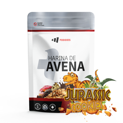 Harina De Avena - 1kg - Jurassic Cookies - Fuente De Hidratos De Carbono - Masmusculo_0