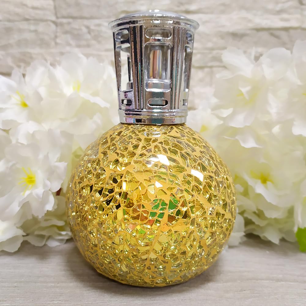 Lámpara Catalítica Mosaico Dorado (200ml) - Sanea El Ambiente Y Elimina Los Malos Olores E Impurezas Del Aire_1