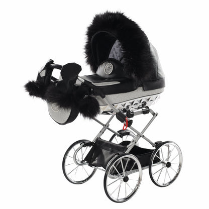 Carro De Muñecas Hand Craft Glitter Satin Classic Black / Silver_1