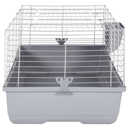 Vidaxl Jaula De Animales Pequeños Polipropileno Metal Gris 100x53x46cm_3