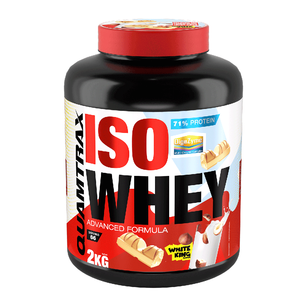Isowhey - 2kg - Crema Blanca De Avellanas Tostadas - Proteína De Aislado De Suero Isolate - Quamtrax_0