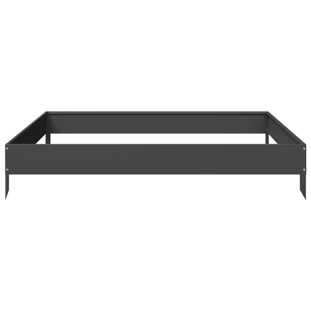 Arriate De Acero Negro 100x100x18,5 Cm_4