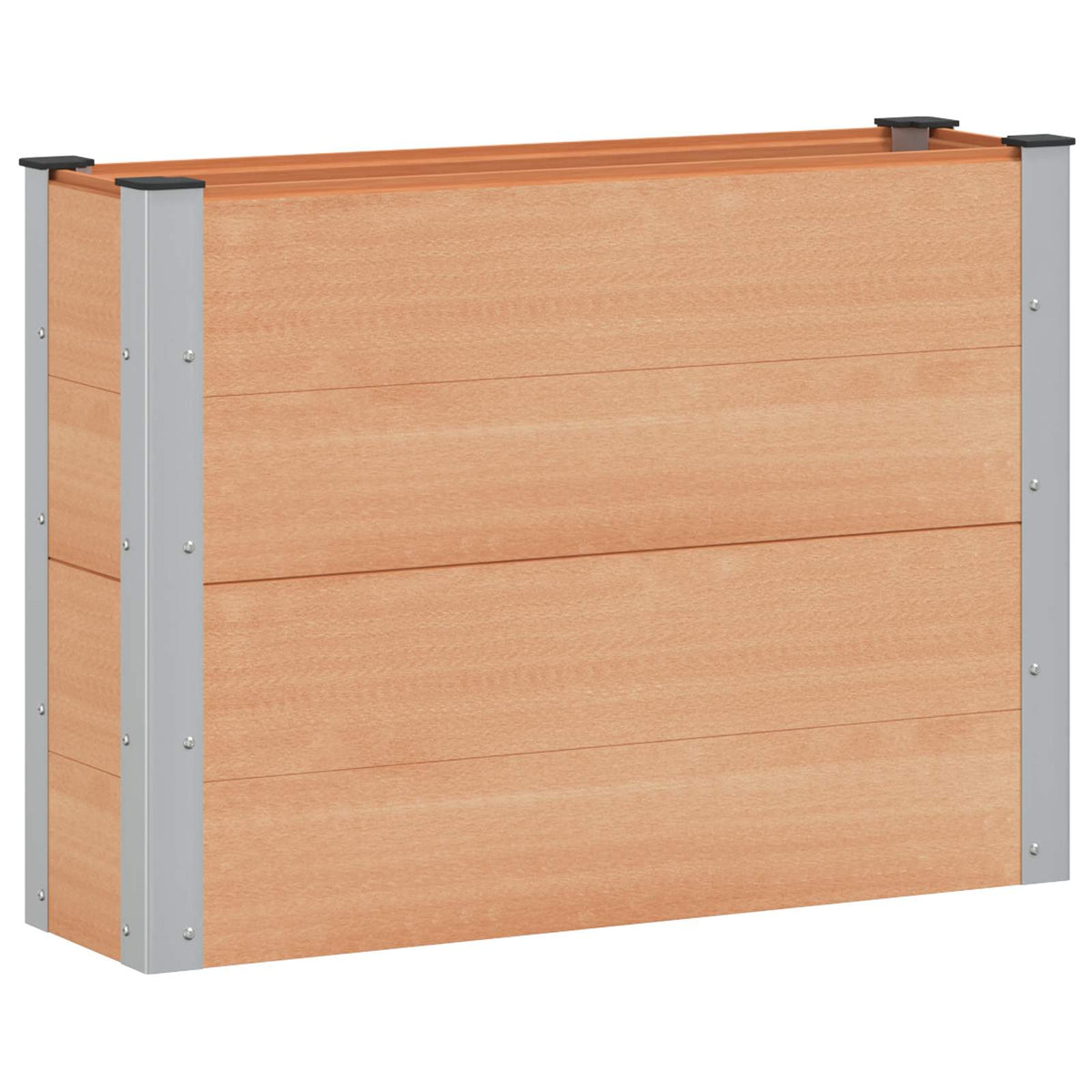 Arriate Elevado Marrón 100 X 30 X 72 Cm Wpc Y Aluminio_0