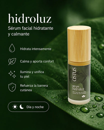 Sérum facial hidratante con Ácido Hialurónico y Niacinamida para piel sensible, acneica y con rojeces | Hidroluz 30 ml_1