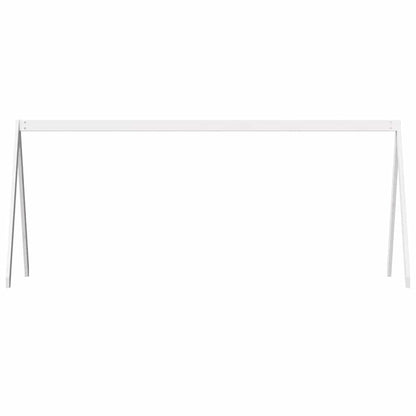 Techo De Cama Infantil Madera Maciza Blanco 209x85,5x88 Cm_3