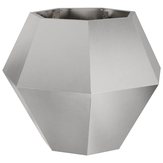 Jardinera Plateado 75 X 75 X 60 Cm Acero Inoxidable_0