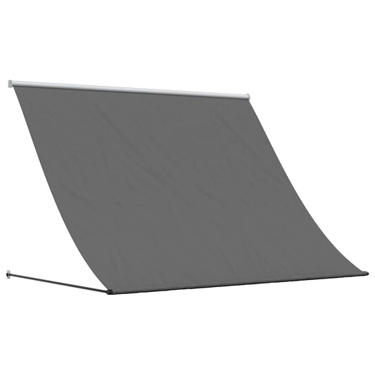 Toldo Retráctil De Tela Y Acero Gris Antracita 250x150 Cm_0