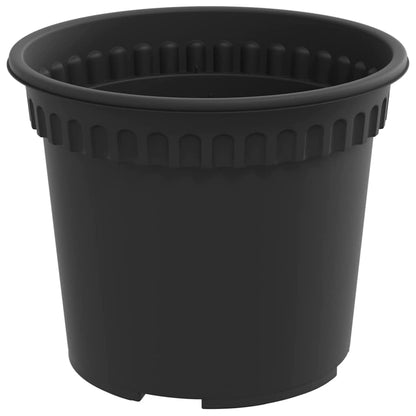 Macetas 6 Uds. Negro Plástico_5