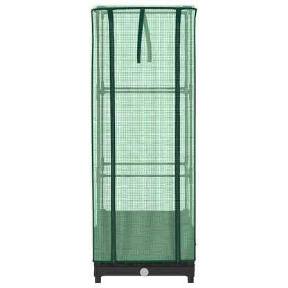 Arriate Con Cubierta Invernadero Aspecto Ratán 40x40x123 Cm_3