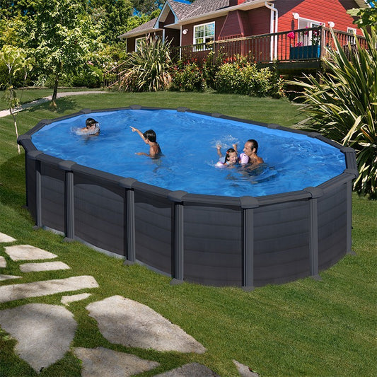 Piscina Gre Acero Imitacion Grafito 730 X 375 X 132 Cm_0
