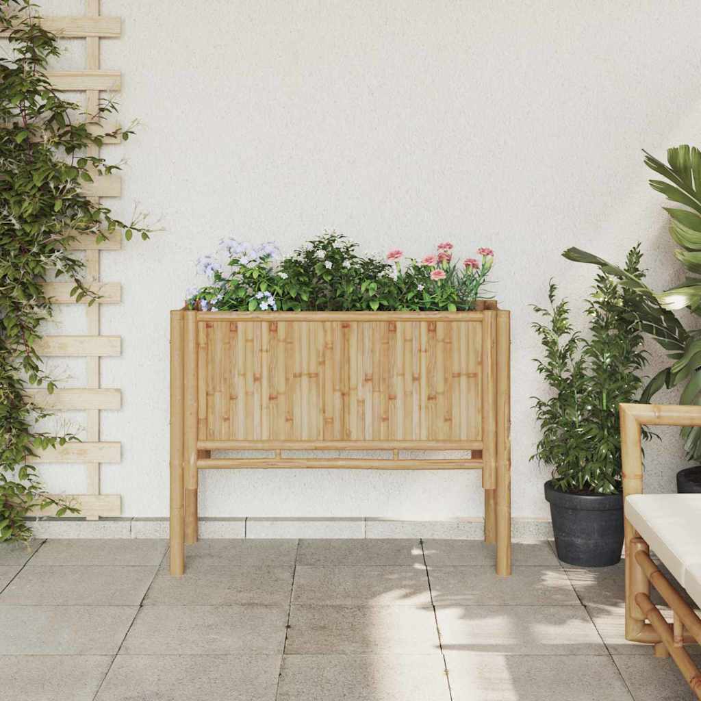 Cama Elevada Marrón 90 X 35 X 70 Cm Bambú_3
