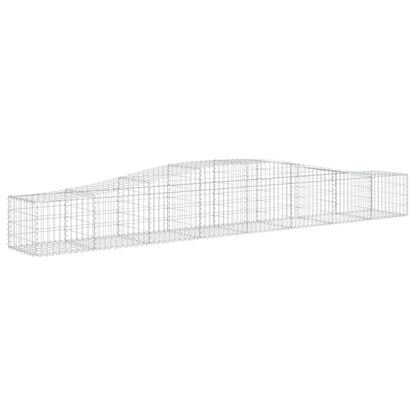 Cestas De Gaviones 10 Uds Forma De Arco Hierro 400x50x40/60 Cm_2