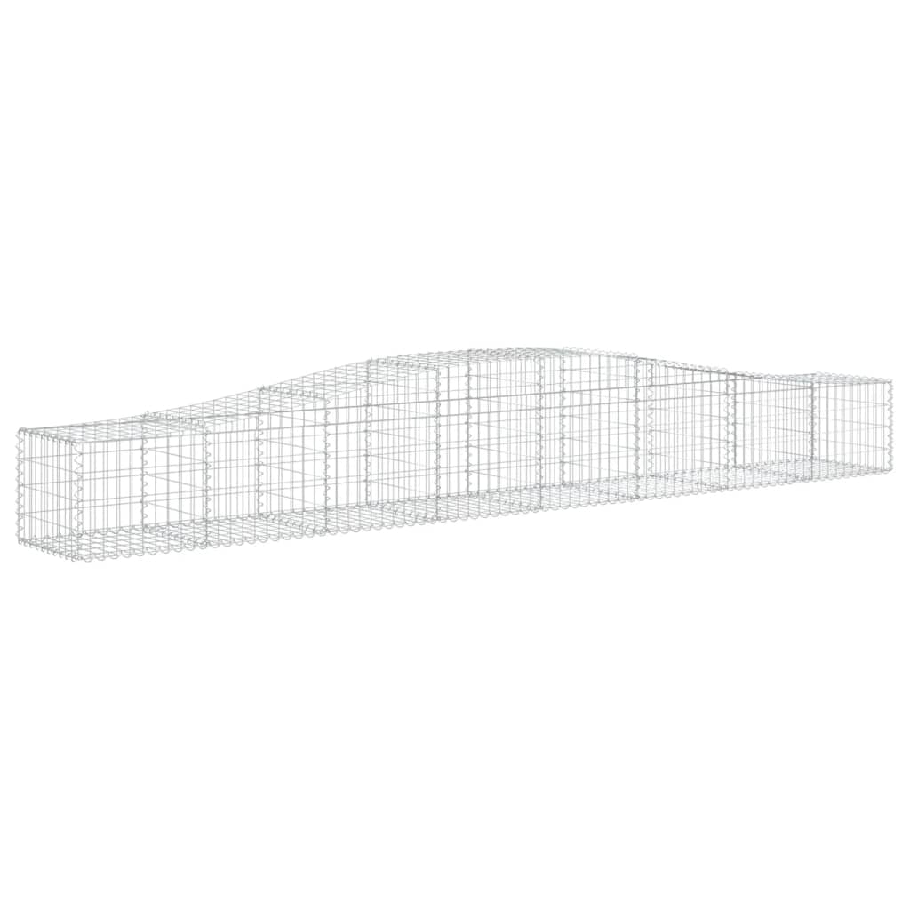 Cestas De Gaviones 20 Uds Forma De Arco Hierro 400x50x40/60 Cm_2