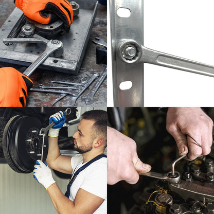 Llave Combinada Plus 28x28 Acero Cromo Vanadio Din 3113. Llave Doble Boca, Llave Fija, Llave Estrella