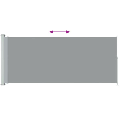 Vidaxl Toldo Lateral Retráctil De Jardín Gris 180x500 Cm_3