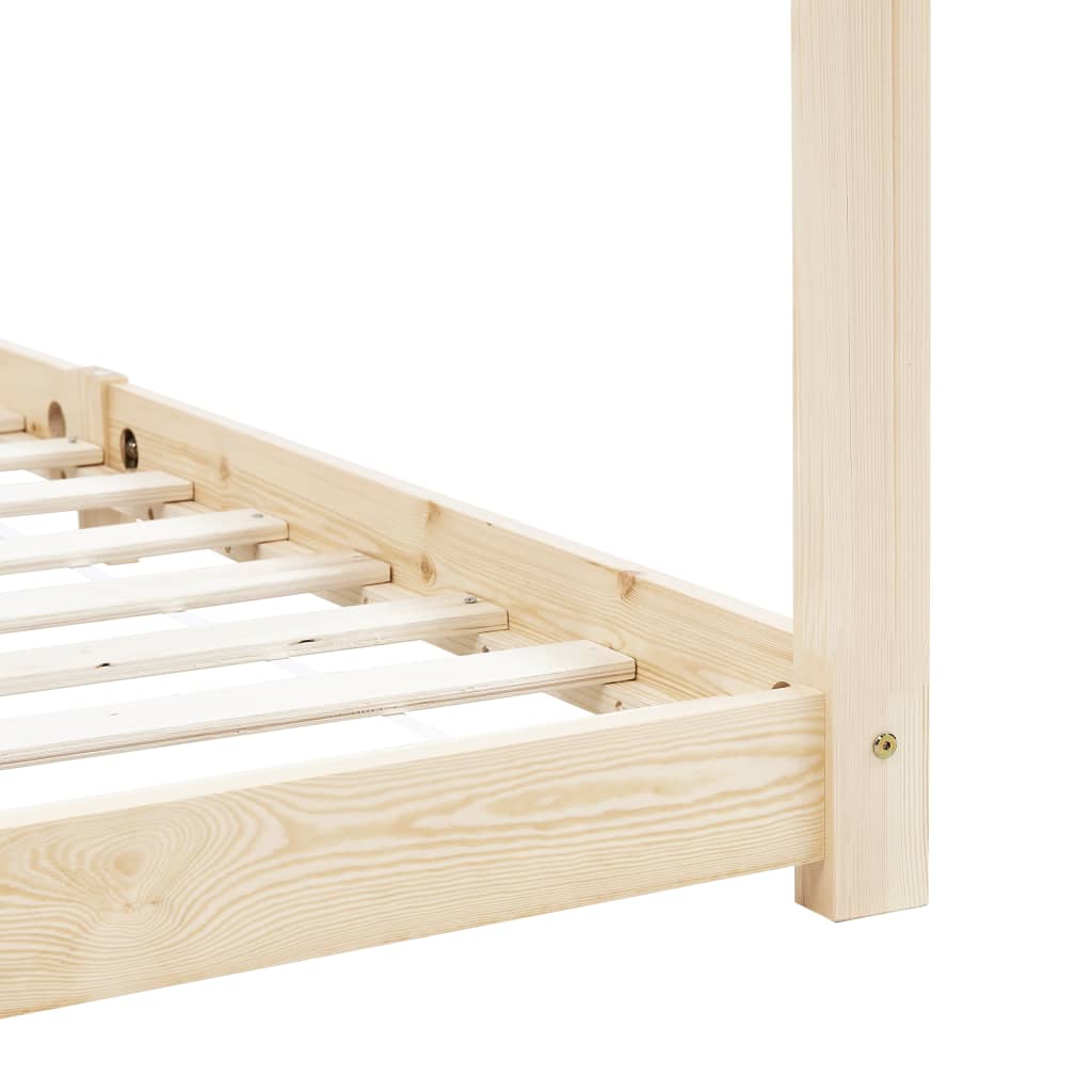 Estructura De Cama Infantil De Madera Maciza De Pino 90x200 Cm / Vetonek_1