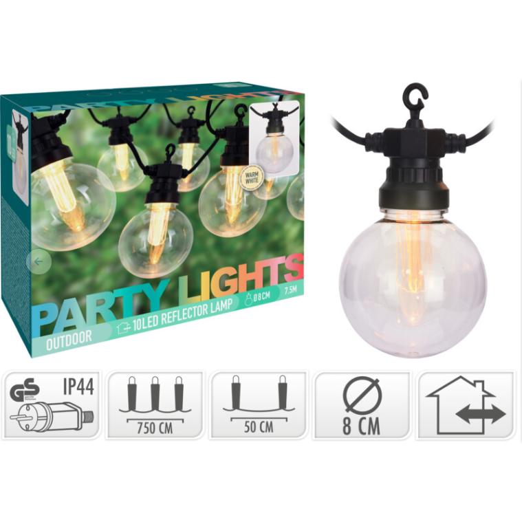 Guirnalda LED 10 bombillas Blanco