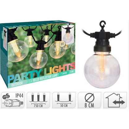 Guirnalda LED 10 bombillas Blanco