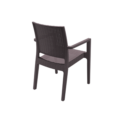 Siesta Exclusive Pack De 2 Sillas Para Exterior Ibiza Ratán Marrón_3