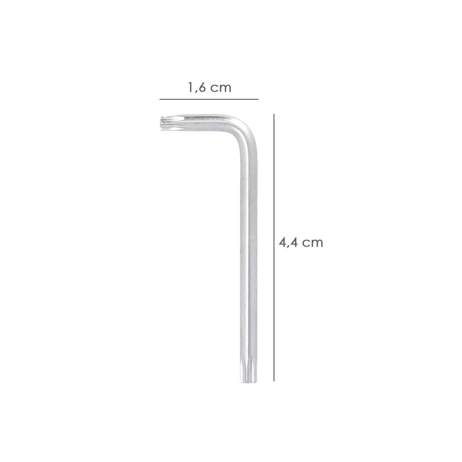 Llave Torx Inviolable Standar Acero Cromo Vanadio Profesional T09 Mm. Llave Estrella, Llave Allen Estrella_1