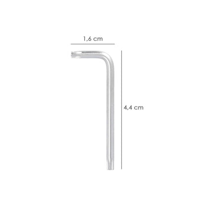 Llave Torx Inviolable Standar Acero Cromo Vanadio Profesional T09 Mm. Llave Estrella, Llave Allen Estrella_1