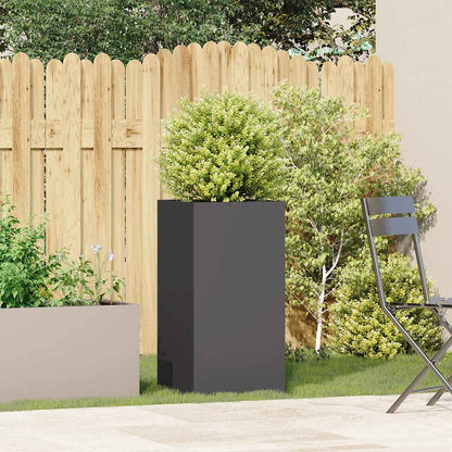Jardinera De Acero Laminado En Frío Negro 40x40x80 Cm_2