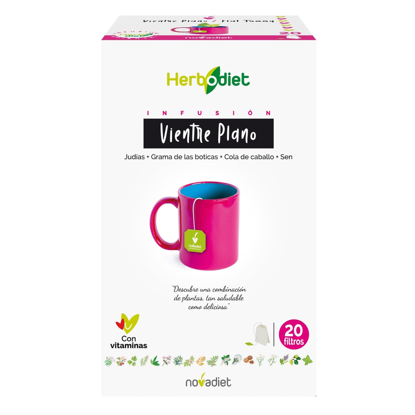 Herbodiet Vientre Plano Novadiet, 20 bolsitas