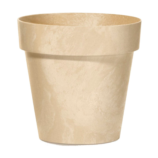 Maceta Cube Beton Effect 2,2l., Dimensiones (mm) 170x170x150, Color Crema_0