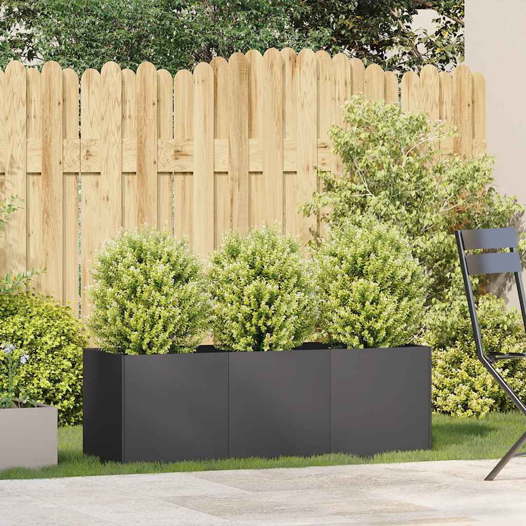 Jardinera Negra 120x40x40 Cm Acero Laminado En Frío_2
