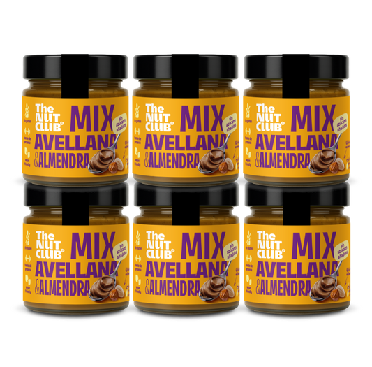 Pack crema de avellana y almendra nacional 6 uds The Nut Club 1200g_0