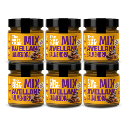 Pack crema de avellana y almendra nacional 6 uds The Nut Club 1200g_0