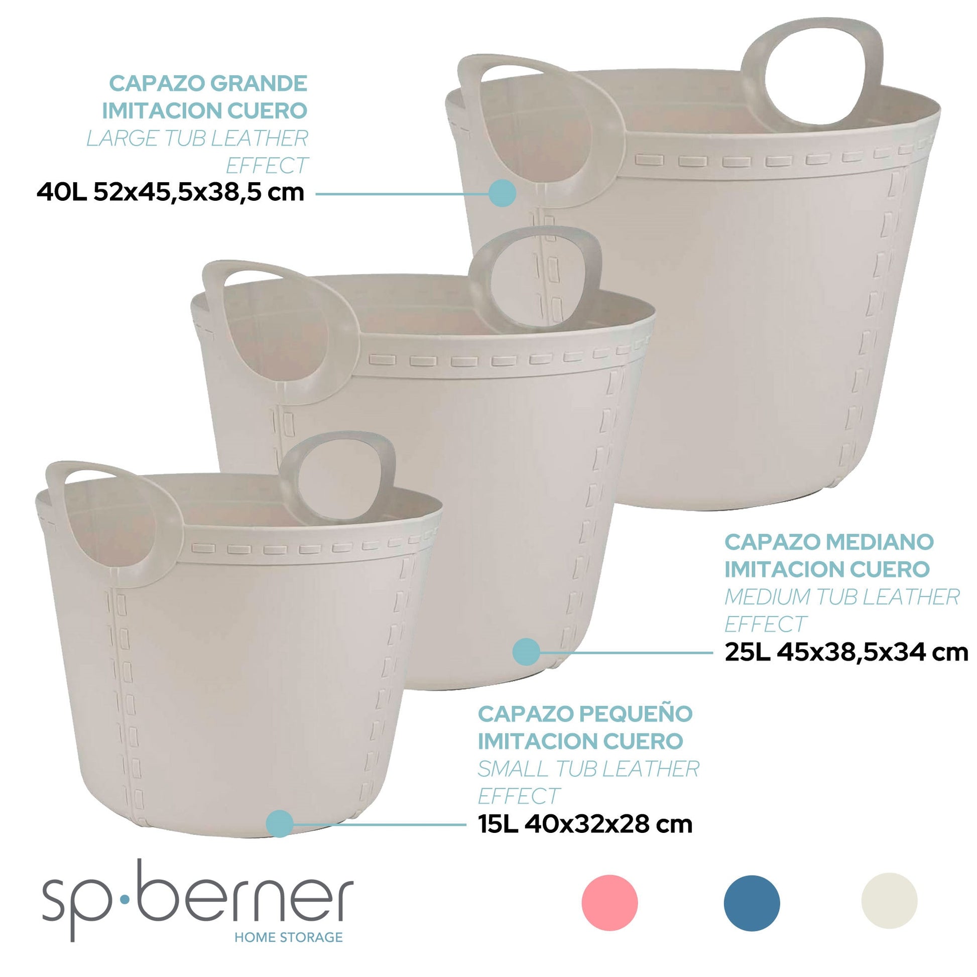 2x Life Story Cesto Craft Medium 25l Light Grey_2