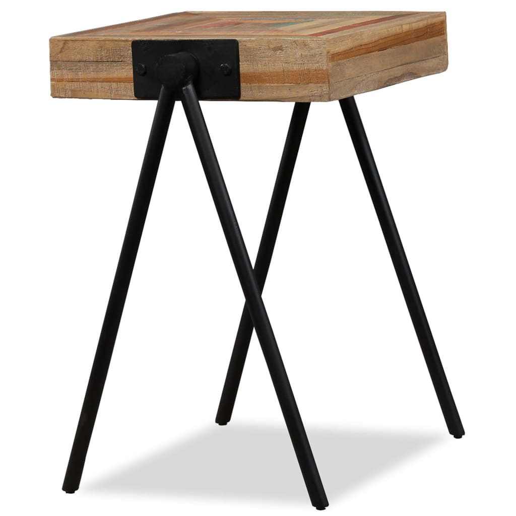 Mesa Auxiliar De Teca Maciza Reciclada_1