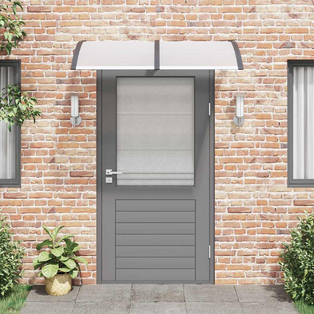 Marquesina De Puerta Policarbonato Negro 150x100 Cm_2
