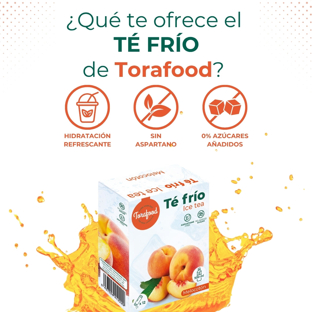 Te Frio Melocoton En Polvo - 12 Sobres de 3 Gramos Torafood_2