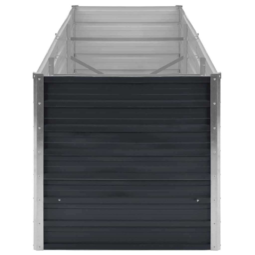 Arriate De Acero Galvanizado Gris Antracita 240x80x77 Cm_4