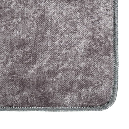 Alfombra Lavable Antideslizante Gris 160x230 Cm / Vetonek_4