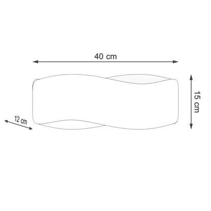 Aplique De Pared Tila 40 Negro, G9_5