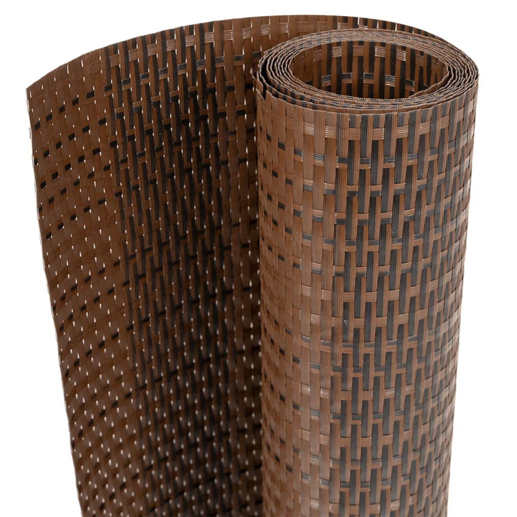 Toldo Para Balcón Ratán Sintético Marrón Y Negro 400x100 Cm / Vetonek_4