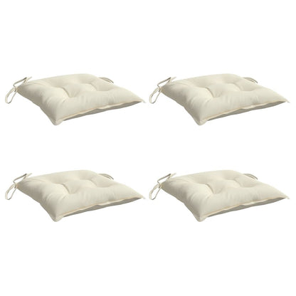 Vidaxl Cojines De Silla De Jardín 4 Uds Tela Oxford Crema 40x40x7 Cm_0